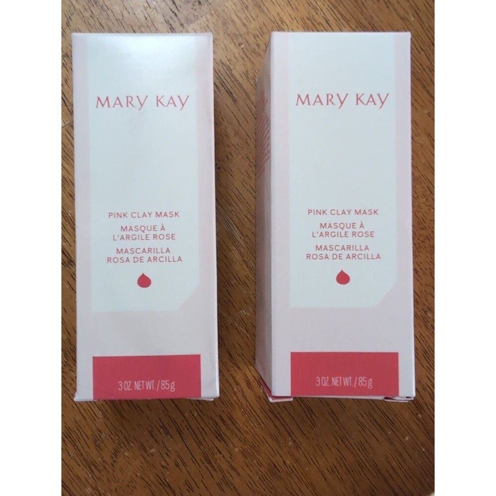 2 x MARY KAY PINK CLAY Mask Dry To Oily Skin FULL SIZE 3 Oz 155315 New In Box